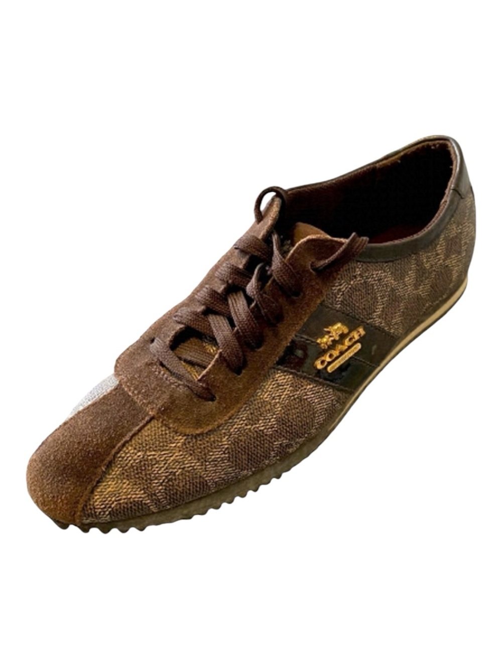 Coach Ivy Sz 6.5 Leather & Suede Fashion Sneakers